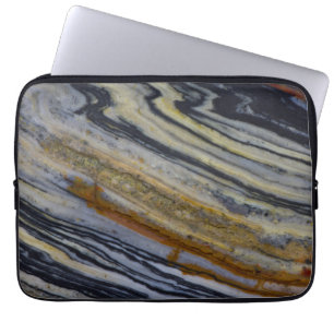 Capa Para Notebook Primeiro plano de uma placa de jaspe estriado