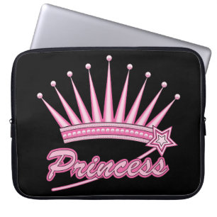 Capa Para Notebook Princesa Rosa Coroa