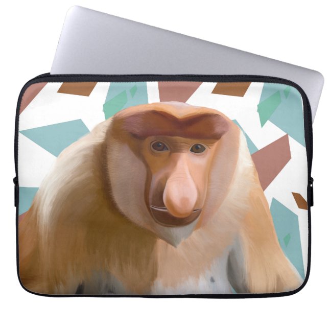 Capa Para Notebook Proboscis Espécies Ameaçadas por Macacos (Frente)