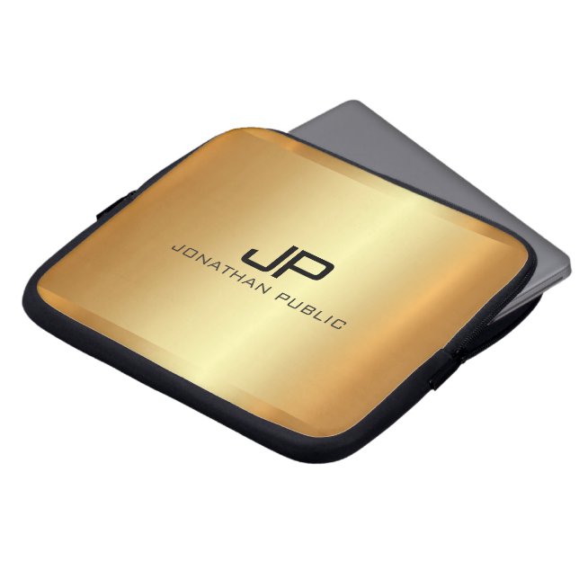 Capa Para Notebook Professional Elegant Modern Luxe Gold Template (Frente Topo)