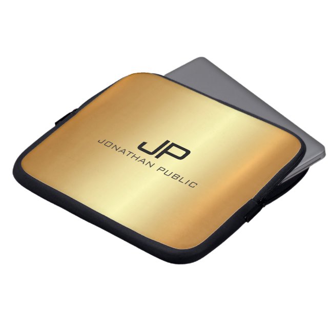 Capa Para Notebook Professional Elegant Modern Luxurious Gold (Frente Topo)