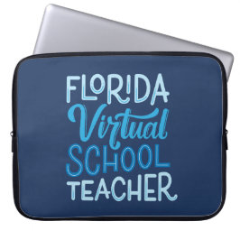 Capa Para Notebook Professor da Escola Virtual da Flórida à Mão