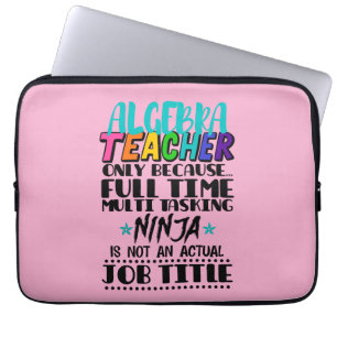 Capa Para Notebook Professor De Álgebra Apenas Porque O Tempo De Chei