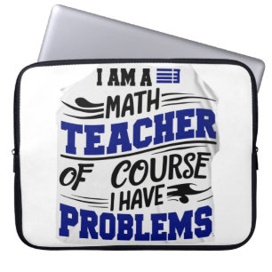 Capa Para Notebook Professor de matemática Piada 