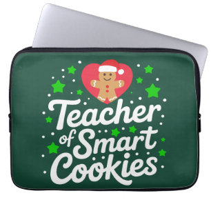 Capa Para Notebook Professor de Natal de Biscoitos Inteligentes Vida 