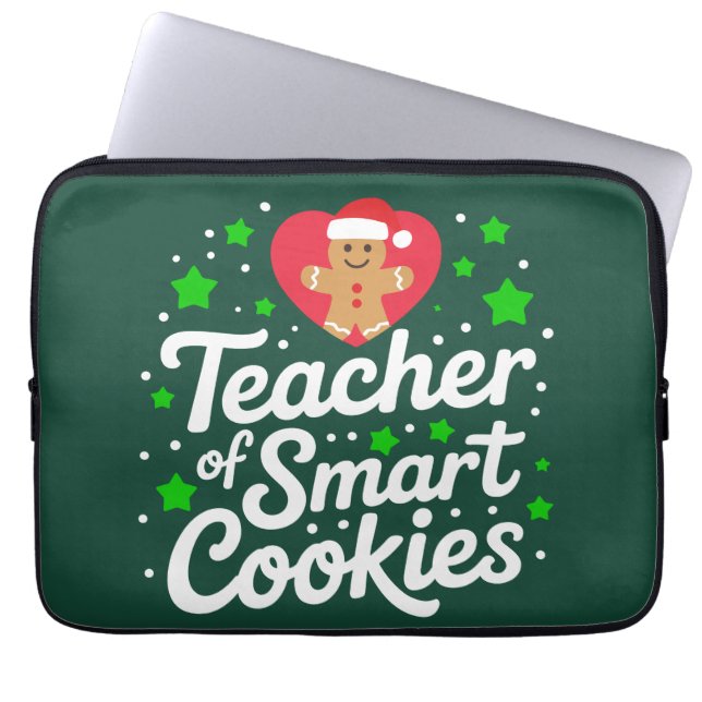 Capa Para Notebook Professor de Natal de Biscoitos Inteligentes Vida  (Frente)
