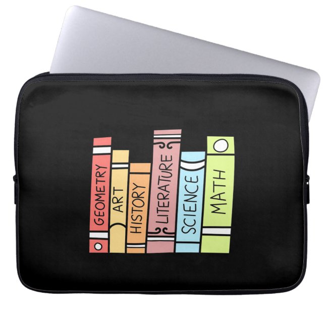 Capa Para Notebook Professor de presentes | Voltar à escola doméstica (Frente)