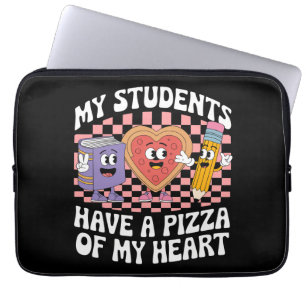 Capa Para Notebook Professor Meus Alunos Têm Uma Pizza Do Meu Coração