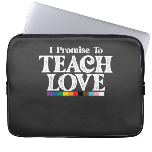 Capa Para Notebook Professor Orgulho LGBT Eu Prometo Ensinar Amor Gay