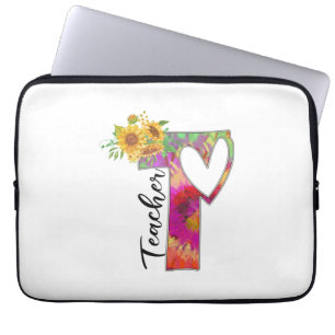 Capa Para Notebook Professora de Flores de Arte