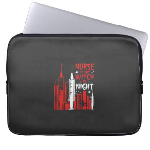 Capa Para Notebook Projeto Enfermeira Bruxa Halloween Skyline_1