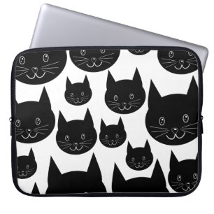 Capa Para Notebook Projeto monocromático do gato