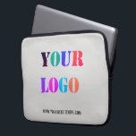 Capa Para Notebook Promocional de logotipo personalizado Bolsa de lap<br><div class="desc">Logotipo personalizado e Promocional de texto Bolsa de laptop personalizada para empresa - Adicionar seu logotipo / imagem e texto / informações - Redimensionar e mover elementos com a ferramenta de personalização. Escolha / adicione seu plano de fundo e cores de texto / fonte / tamanho favoritos! ( Selecione a...</div>