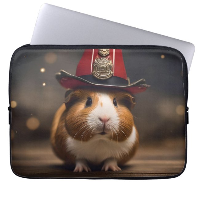 Capa Para Notebook Pronta para salvamento: guincho em chapéu de bombe (Frente)