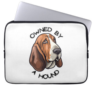 Capa Para Notebook Propriedade de alguém Basset Hound