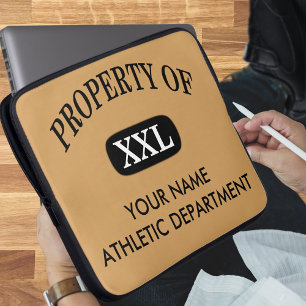 Capa Para Notebook Propriedade de XXL Seu Nome