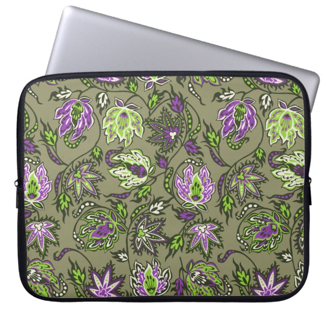 Capa Para Notebook Protea Batik Neoprene Tropical (Frente)