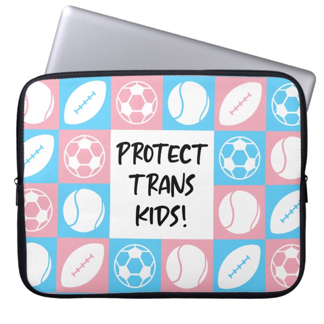 Capa Para Notebook Proteger Atletas Estudantes de Esportes Trans Kids (Frente)