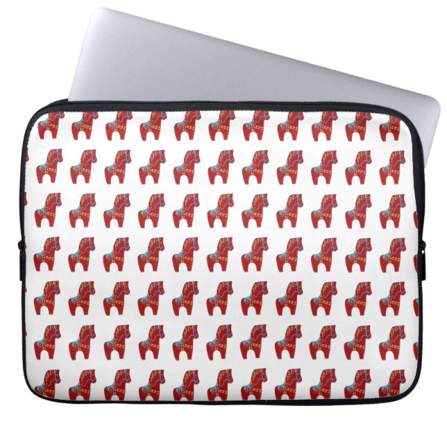 Capa Para Notebook Protetor de Laptop Cavalo Dala Vermelho (Frente)