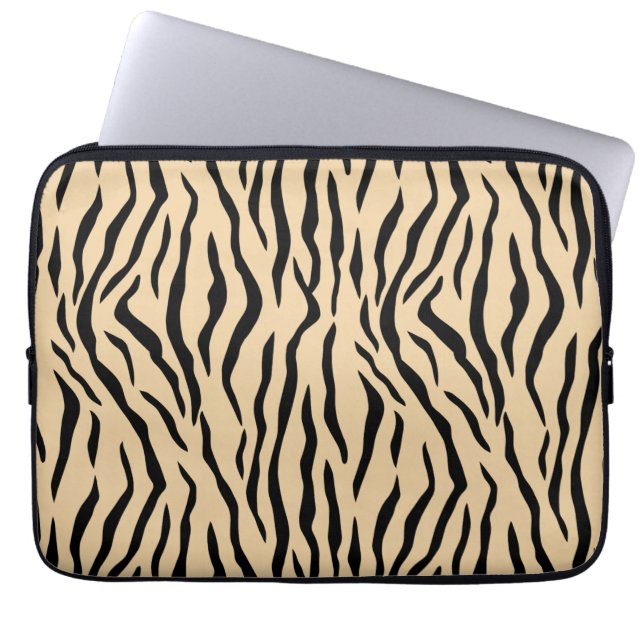 Capa Para Notebook Protetor de Laptop com Estampa de Pele de Tigre Se (Frente)
