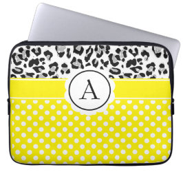 Capa Para Notebook Protetor de laptop com estampa de pontos e animais