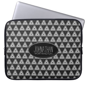Capa Para Notebook Protetor de Laptop com padrão de Triângulos Azteca