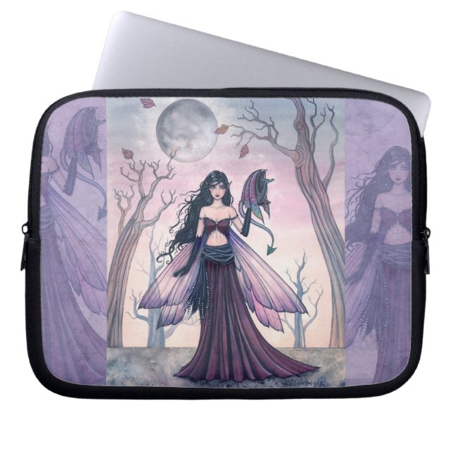 Capa Para Notebook Protetor de Laptop Fada e Dragão Pequena Besta (Frente)