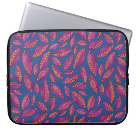 Capa Para Notebook Protetor de Laptop Folhas de Outono Lilás/Roxo