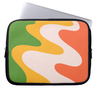 Capa Para Notebook Protetor de Laptop Formas Fluidas Onduladas Abstra