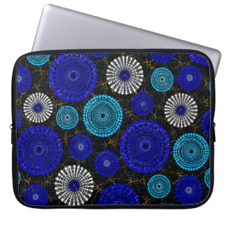 Capa Para Notebook Protetor de Laptop Geométrico Mandala Azul – Boho