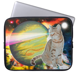 Capa Para Notebook Protetor de Laptop Laser-Gato Mossbody
