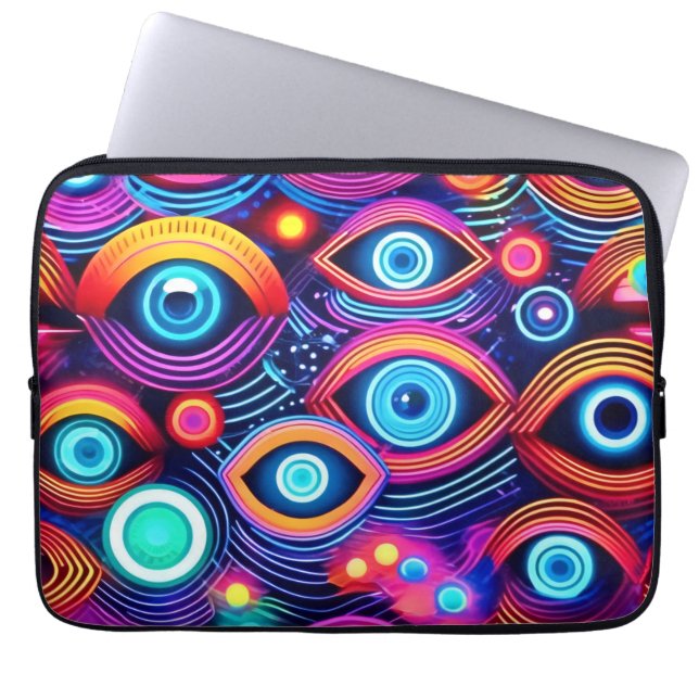 Capa Para Notebook Psicodélico Colorido (Frente)