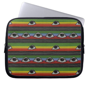 Capa Para Notebook Psicodélico - Padrão de Olhos