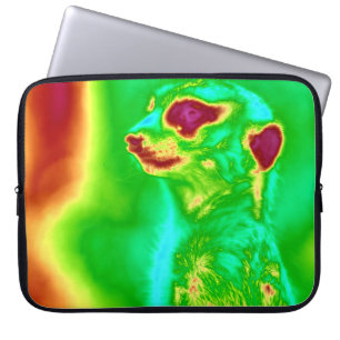 Capa Para Notebook Psychedelic Meerkat