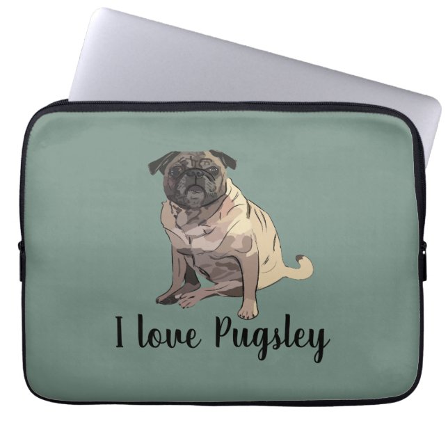 Capa Para Notebook Pug (Frente)