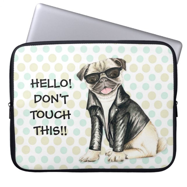 Capa Para Notebook Pug (Frente)