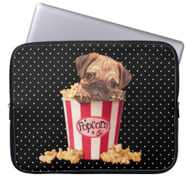 Capa Para Notebook Pug da pipoca
