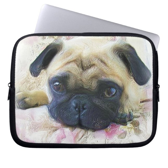 Capa Para Notebook Pug dog (Frente)