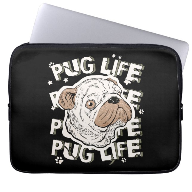 Capa Para Notebook Pug Life Animal og (Frente)