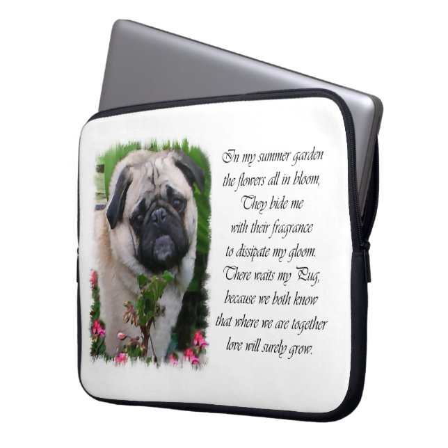 Capa Para Notebook Pug Lovers Art (Frente Esquerda)