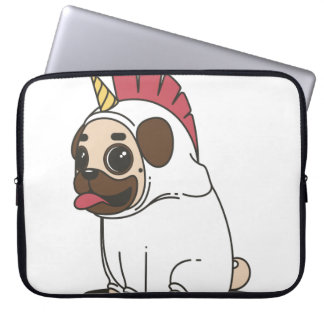 CAPA PARA NOTEBOOK PUG UNICORN
