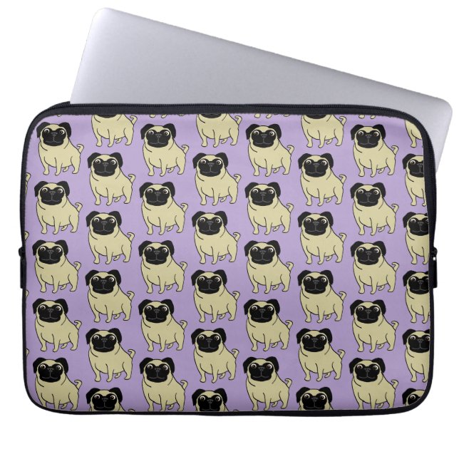 Capa Para Notebook Pugs (Frente)
