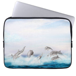 Capa Para Notebook Pulando golfinhos
