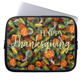 Capa Para Notebook Pumpkin, Squash Autumn Harvest Caso Laptop