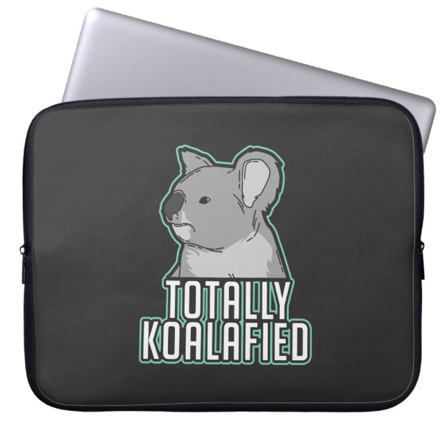 Capa Para Notebook Pun - Totalmente Koalafied (Frente)