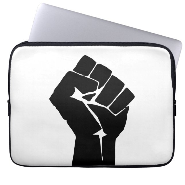 Capa Para Notebook Punho Negro Levantado - Protesto de Resistência (Frente)