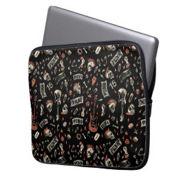 Capa Para Notebook Punk Rock Pattern - Negrito e rebelde