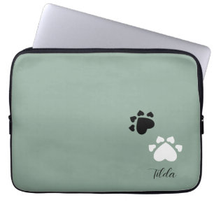 Capa Para Notebook Puppy Heart Paws Monogramadas