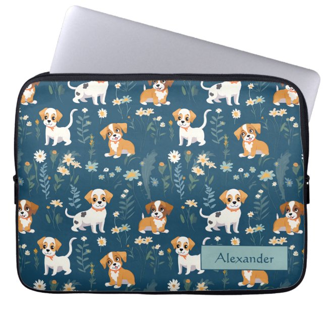 Capa Para Notebook Puppy Personalizado Adorável (Frente)