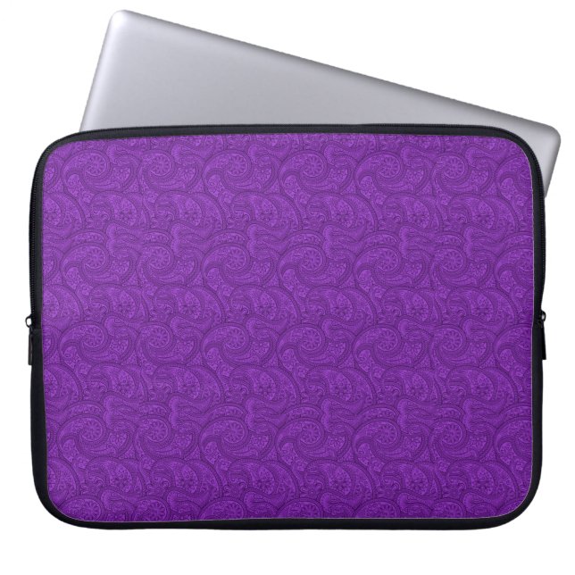 Capa Para Notebook Purple Paisley (Frente)
